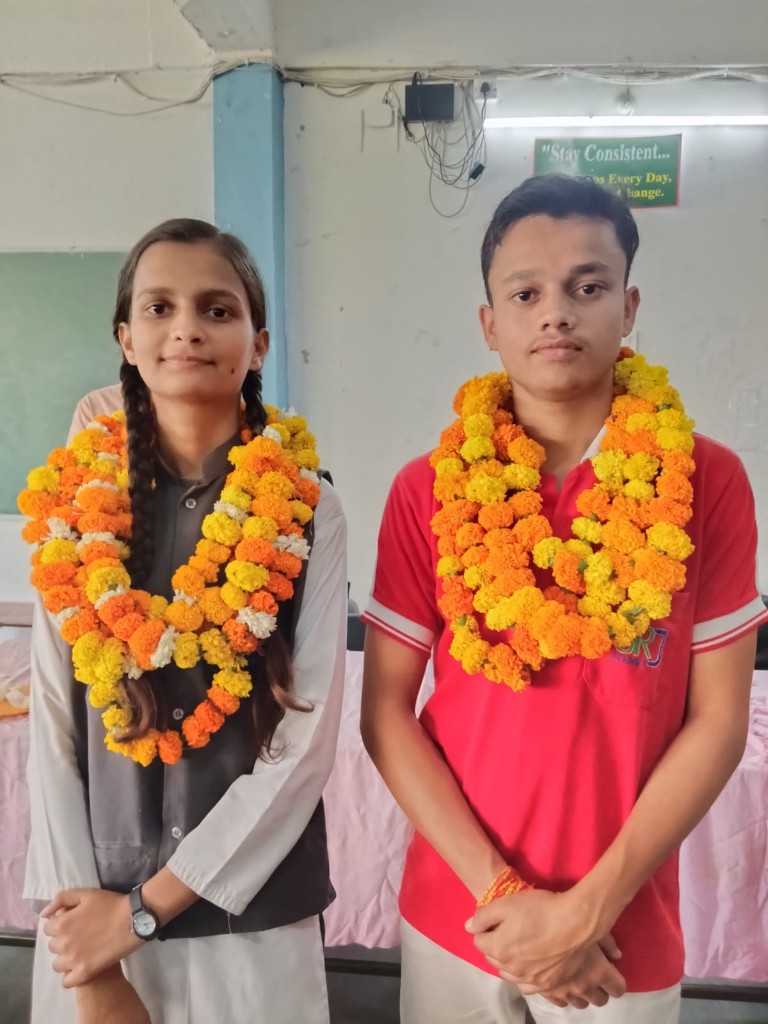 SRJ Academy topper celebration