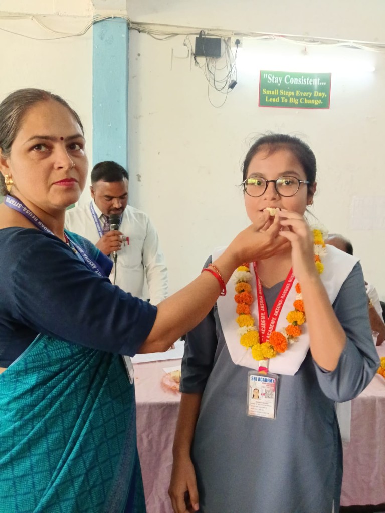 SRJ Academy girls celebrating results