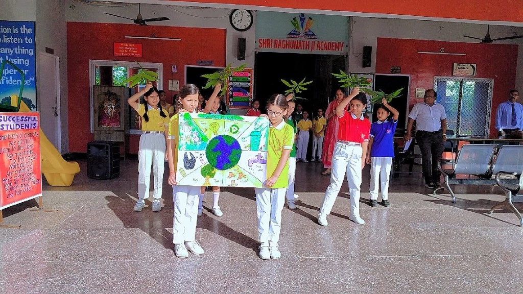 Earth Day environmental awareness at Shri Raghunath Ji Academy